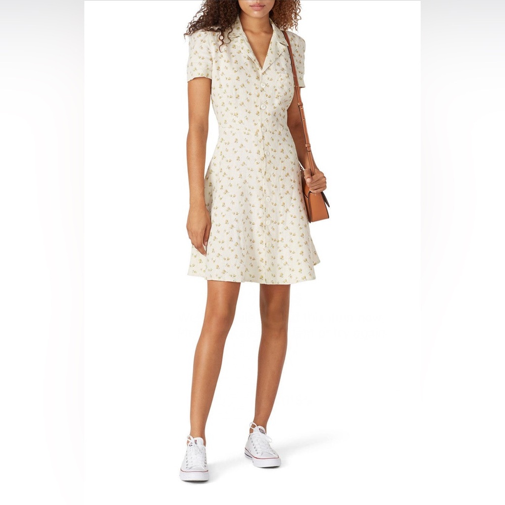 Polo Ralph Lauren - Hampton Floral Dress - Linen Hourglass Shirtdress - Size 10